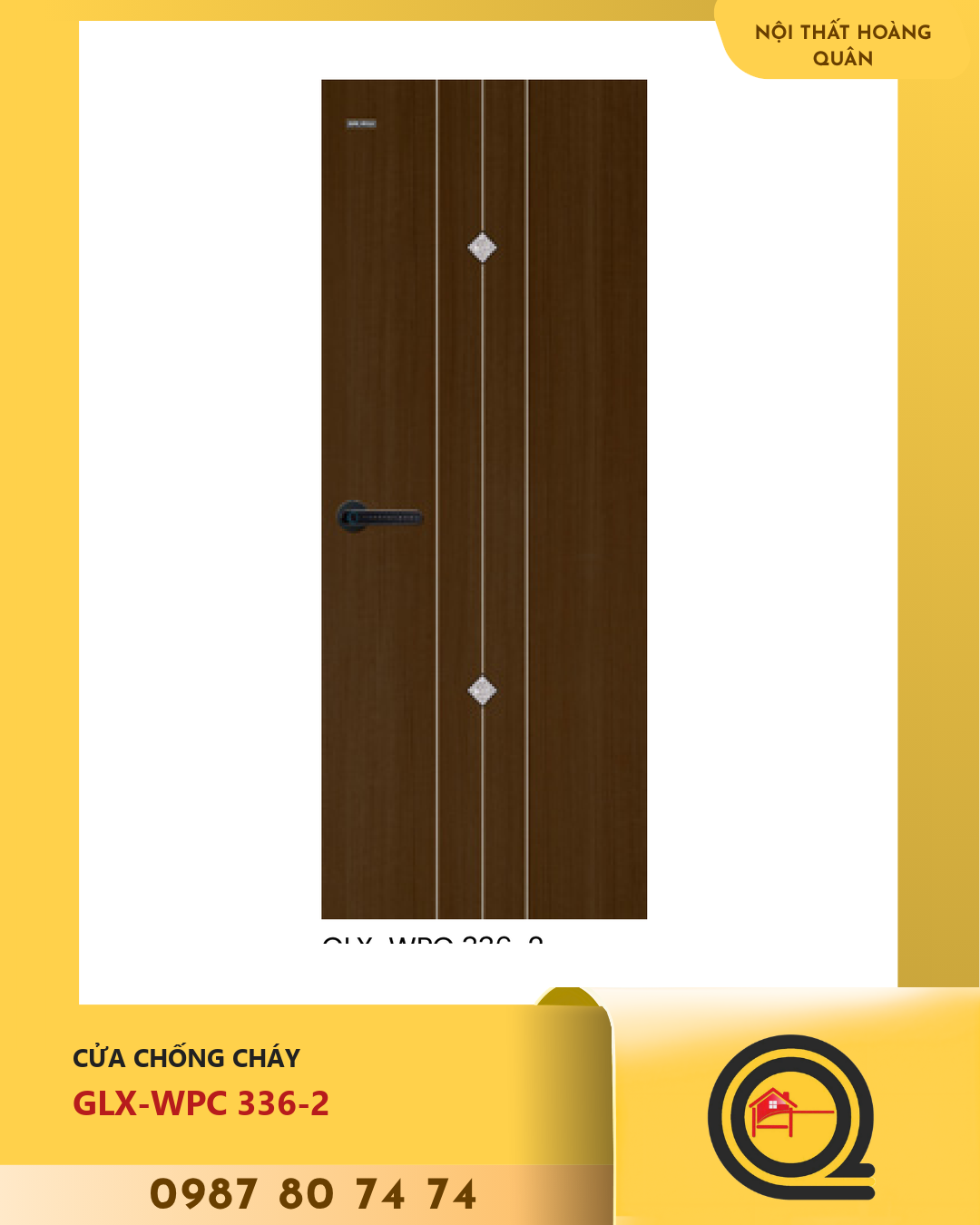 Cửa Nhựa Gỗ WPC GLX-WPC 336-2